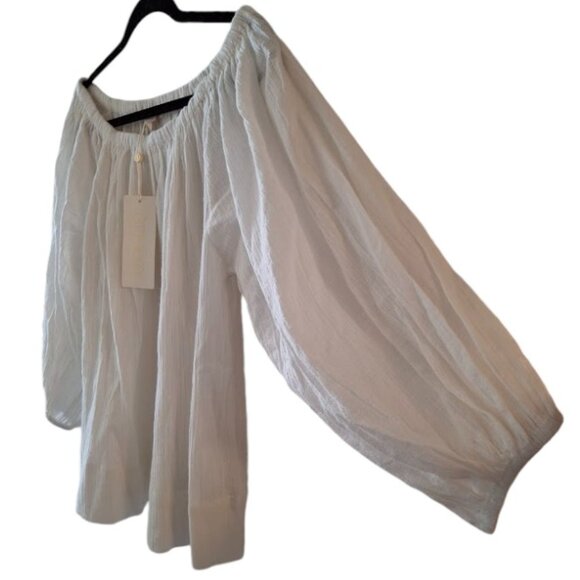 NWT Suzie Kondi Rhea Top Women's Off The Shoulder Boho Luxury Blouse White XS - Picture 5 of 16